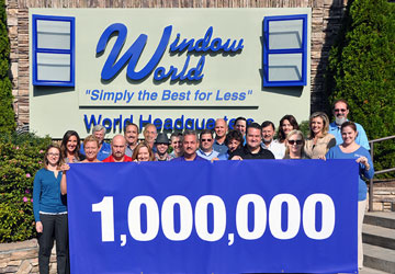 Window World Exceeds 1,000,000 Windows Sold Mark for Sixth Consecutive Year.